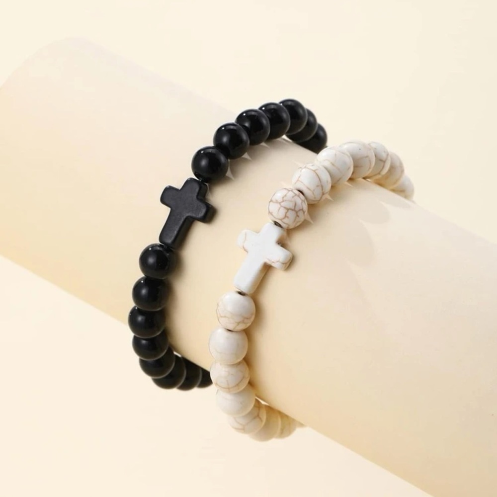 5/$20 2 piece couple cross beaded bracelets